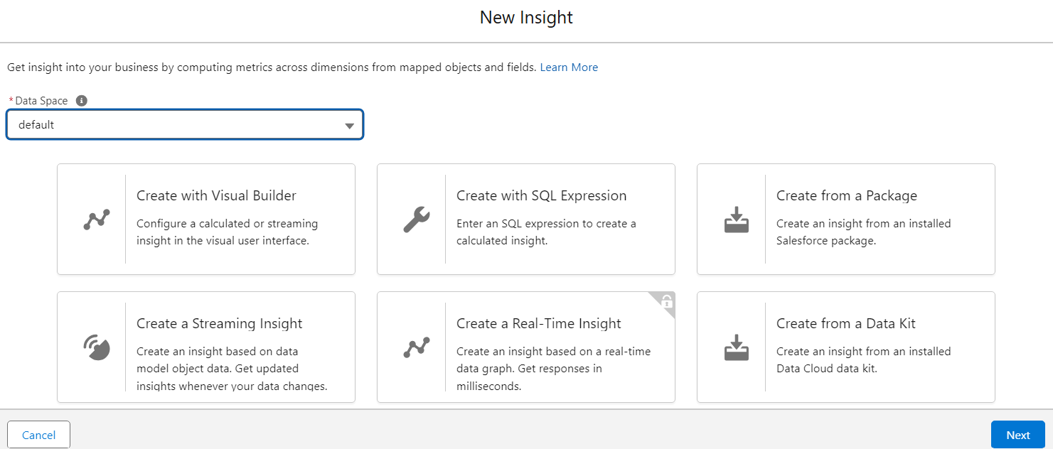 Insights in Data Cloud